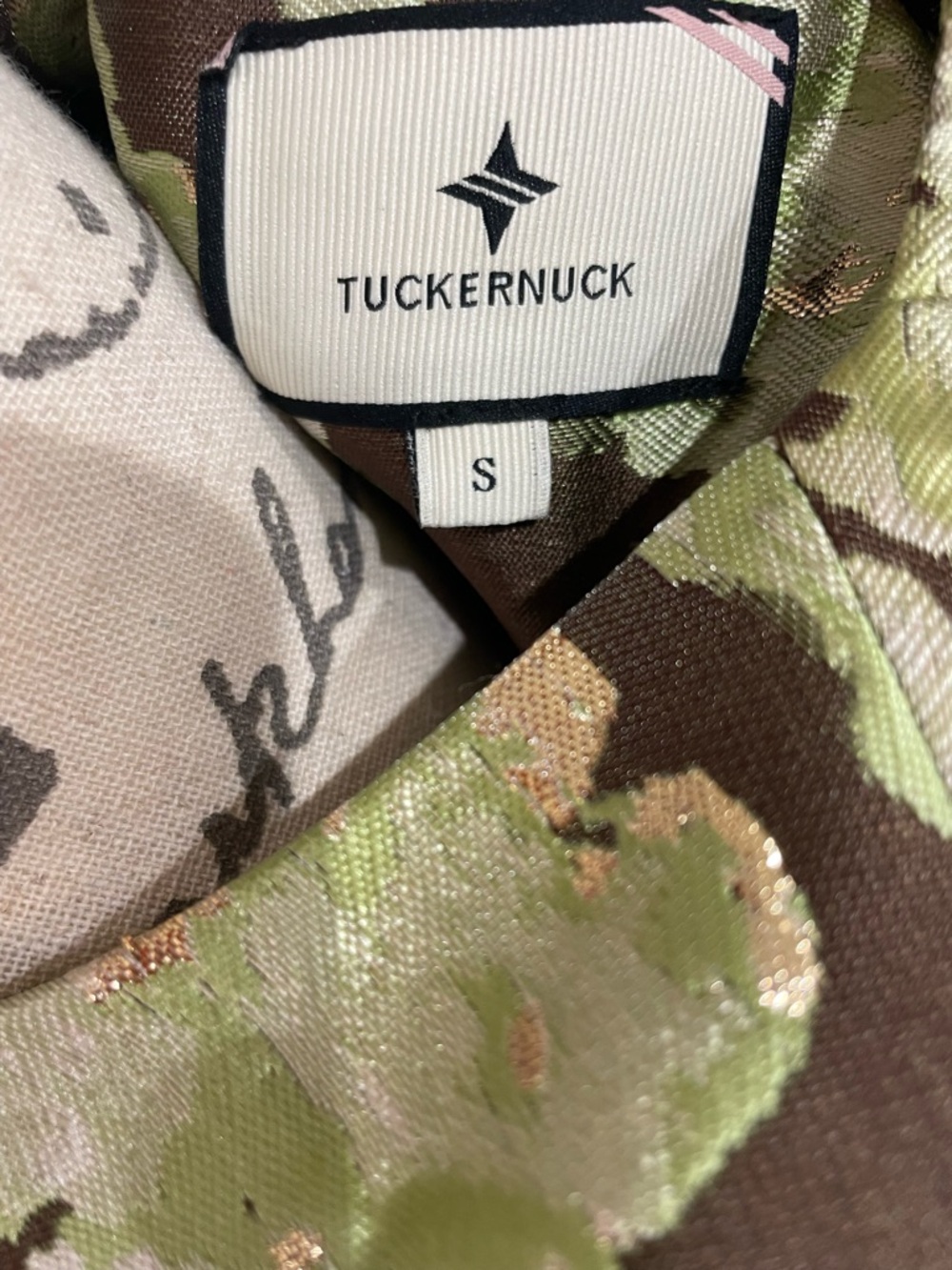 Tuckernuck Floral Jacquard Dress & Jacket Set Size S/M Knee-Length Pockets - Picture 14 of 14